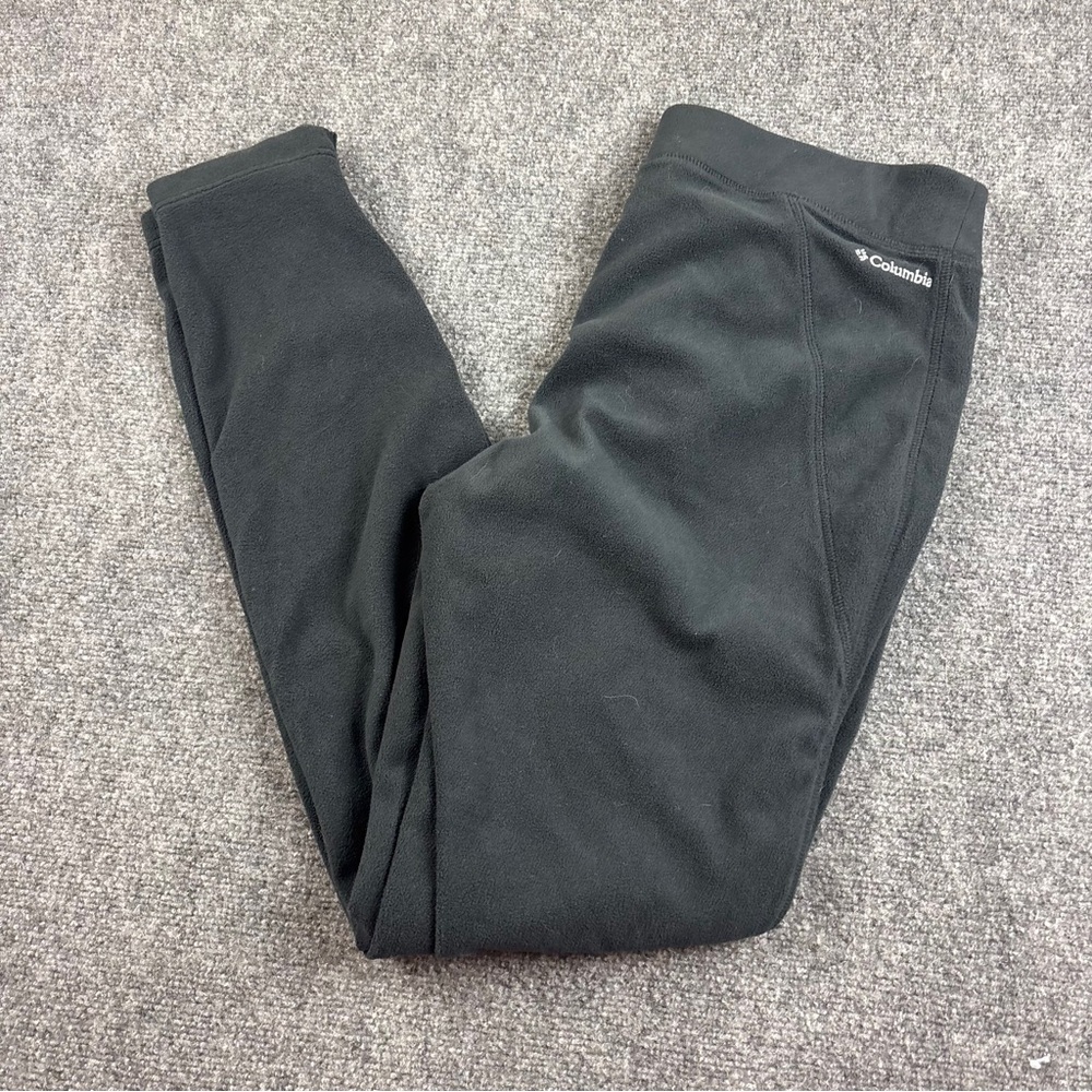 COLUMBIA Women’s Charcoal black Fleece Pants Leggings size: XL